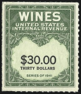 Sale 1067, Lot 637, Revenues: Wine thru Beer