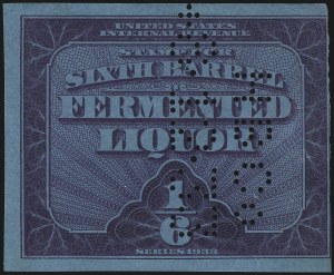 Sale 1067, Lot 664, Revenues: Wine thru Beer
