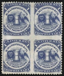 Sale 1067, Lot 731, Revenues: Private Die Proprietary - Match & Medicine