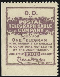 Sale 1067, Lot 772, Revenues: Hunting Permits thru Telegraph