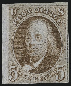 Sale 1067, Lot 845, 1847 Issue and 1875 Reproduction of 1847 Issue (Scott 1-4)