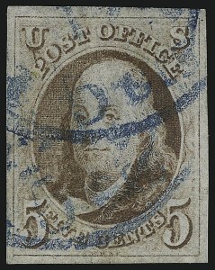 Sale 1067, Lot 846, 1847 Issue and 1875 Reproduction of 1847 Issue (Scott 1-4)