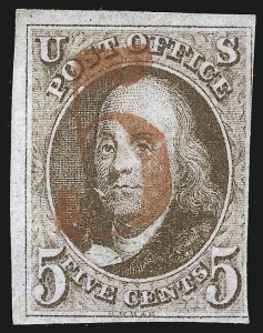 Sale 1067, Lot 848, 1847 Issue and 1875 Reproduction of 1847 Issue (Scott 1-4)