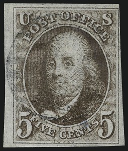 Sale 1067, Lot 858, 1847 Issue and 1875 Reproduction of 1847 Issue (Scott 1-4)
