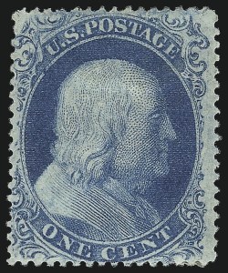 Sale 1067, Lot 928, 1c-5c 1857-60 Issue (Scott 18-30A), 1c Blue, Ty. II (20) Sale 1067, Lot 928, 1c-5c 1857-60 Issue (Scott 18-30A)