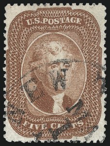 Sale 1067, Lot 938, 1c-5c 1857-60 Issue (Scott 18-30A)