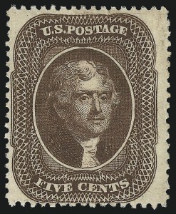 Sale 1067, Lot 950, 1c-5c 1857-60 Issue (Scott 18-30A)