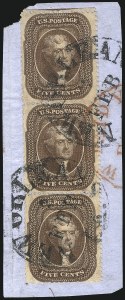 Sale 1067, Lot 955, 1c-5c 1857-60 Issue (Scott 18-30A)