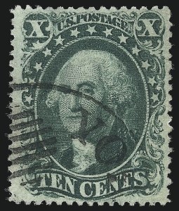 Sale 1067, Lot 961, 10c-90c 1857-60 Issue (Scott 31-39)