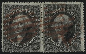 Sale 1067, Lot 984, 10c-90c 1857-60 Issue (Scott 31-39)