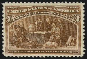 Sale 1068, Lot 183, 1893 Columbian thru 1894-98 Issues, 30c Columbian (239) Sale 1068, Lot 183, 1893 Columbian thru 1894-98 Issues