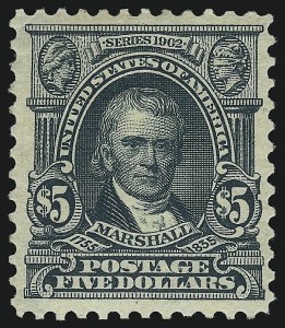 Sale 1068, Lot 229, 1902-08, Louisiana Purchase Issues, $5.00 Dark Green (313) Sale 1068, Lot 229, 1902-08, Louisiana Purchase Issues