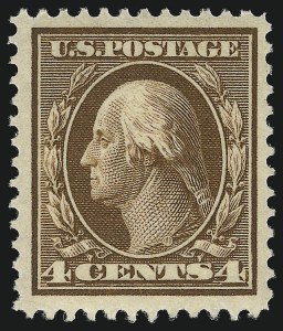 Sale 1068, Lot 249, Washington-Franklin Issues, 4c Brown (377) Sale 1068, Lot 249, Washington-Franklin Issues