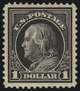 Sale 1068, Lot 265, Washington-Franklin Issues, $1.00 Violet Brown (423) Sale 1068, Lot 265, Washington-Franklin Issues