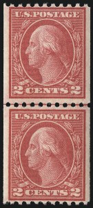Sale 1068, Lot 271, Washington-Franklin Issues, 2c Carmine, Ty. III, Coil (450) Sale 1068, Lot 271, Washington-Franklin Issues