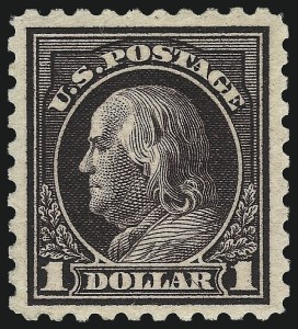 Sale 1068, Lot 288, Washington-Franklin Issues, $1.00 Violet Black (478) Sale 1068, Lot 288, Washington-Franklin Issues
