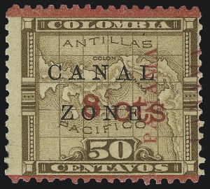 Sale 1068, Lot 612, U.S. Possessions: Canal Zone