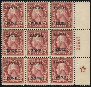 Sale 1068, Lot 626, U.S. Possessions: Canal Zone