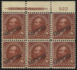 Sale 1068, Lot 735, U.S. Possessions: Philippines, thru 1926