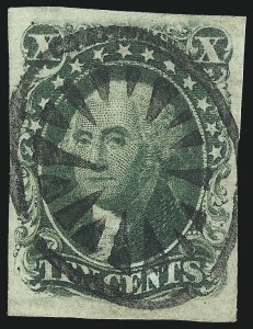 Sale 1074, Lot 504, 5c-10c 1851 Issue (Scott 12-16)
