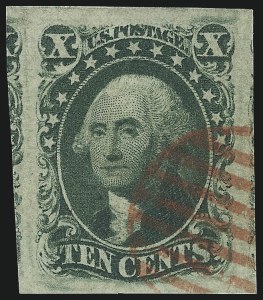 Sale 1074, Lot 508, 5c-10c 1851 Issue (Scott 12-16)