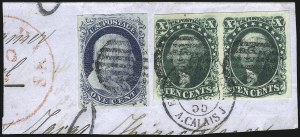 Sale 1074, Lot 520, 5c-10c 1851 Issue (Scott 12-16)