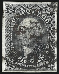 Sale 1074, Lot 535, 12c 1851 Issue (Scott 17)