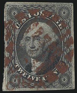 Sale 1074, Lot 537, 12c 1851 Issue (Scott 17)