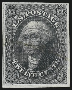 Sale 1074, Lot 538, 12c 1851 Issue (Scott 17)