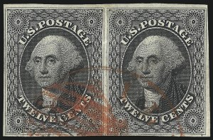 Sale 1074, Lot 539, 12c 1851 Issue (Scott 17)