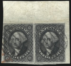 Sale 1074, Lot 541, 12c 1851 Issue (Scott 17)