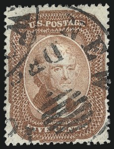 Sale 1074, Lot 545, 5c 1857-60 Issue (Scott 27-30A)