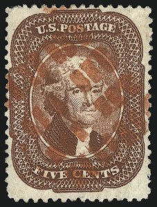 Sale 1074, Lot 551, 5c 1857-60 Issue (Scott 27-30A)