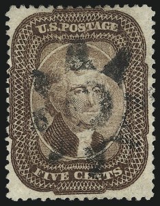 Sale 1074, Lot 555, 5c 1857-60 Issue (Scott 27-30A)