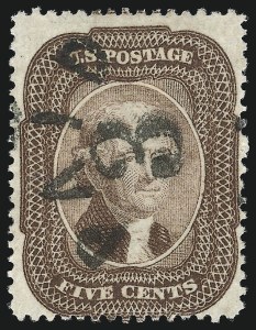 Sale 1074, Lot 557, 5c 1857-60 Issue (Scott 27-30A)