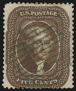 Sale 1074, Lot 562, 5c 1857-60 Issue (Scott 27-30A)