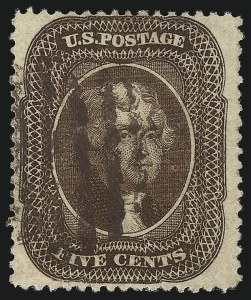 Sale 1074, Lot 566, 5c 1857-60 Issue (Scott 27-30A)