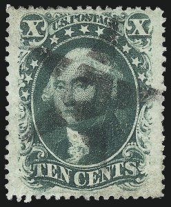 Sale 1074, Lot 581, 10c 1857-60 Issue (Scott 31-35)