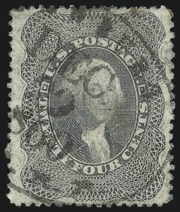 Sale 1074, Lot 632, 12c-24c 1857-60 Issue (Scott 36-37)
