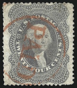Sale 1074, Lot 633, 12c-24c 1857-60 Issue (Scott 36-37)