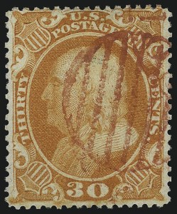 Sale 1074, Lot 642, 30c-90c 1857-60 Issue (Scott 38-39)