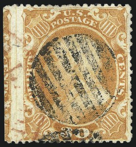 Sale 1074, Lot 654, 30c-90c 1857-60 Issue (Scott 38-39)