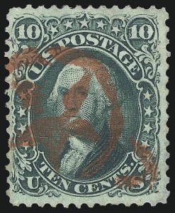Sale 1074, Lot 688, 10c 1861 Issue (Scott 68)