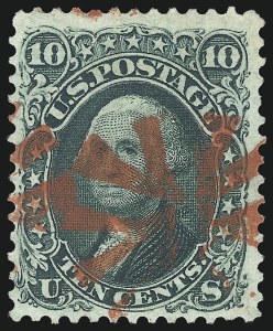 Sale 1074, Lot 691, 10c 1861 Issue (Scott 68), 10c Yellow Green (68) Sale 1074, Lot 691, 10c 1861 Issue (Scott 68)