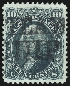 Sale 1074, Lot 693, 10c 1861 Issue (Scott 68)
