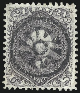 Sale 1074, Lot 732, 24c Lilac, Steel Blue, Violet Shades, 1861 Issue (Scott 70-70d)