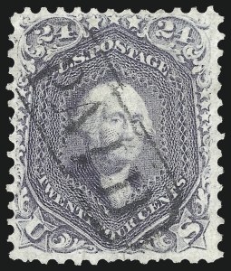 Sale 1074, Lot 733, 24c Lilac, Steel Blue, Violet Shades, 1861 Issue (Scott 70-70d)