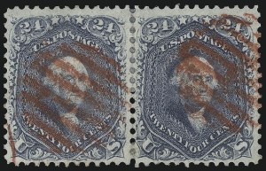 Sale 1074, Lot 754, 24c Lilac, Steel Blue, Violet Shades, 1861 Issue (Scott 70-70d)