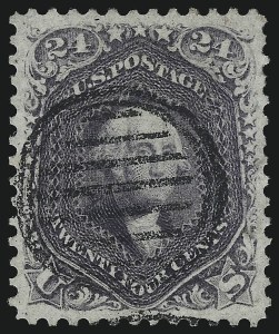 Sale 1074, Lot 755, 24c Lilac, Steel Blue, Violet Shades, 1861 Issue (Scott 70-70d)