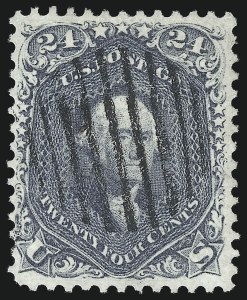 Sale 1074, Lot 759, 24c Lilac, Steel Blue, Violet Shades, 1861 Issue (Scott 70-70d)